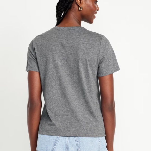 NWT OLD NAVY Flag Graphic T-Shirt Color: Heather Gray - Picture 2 of 4